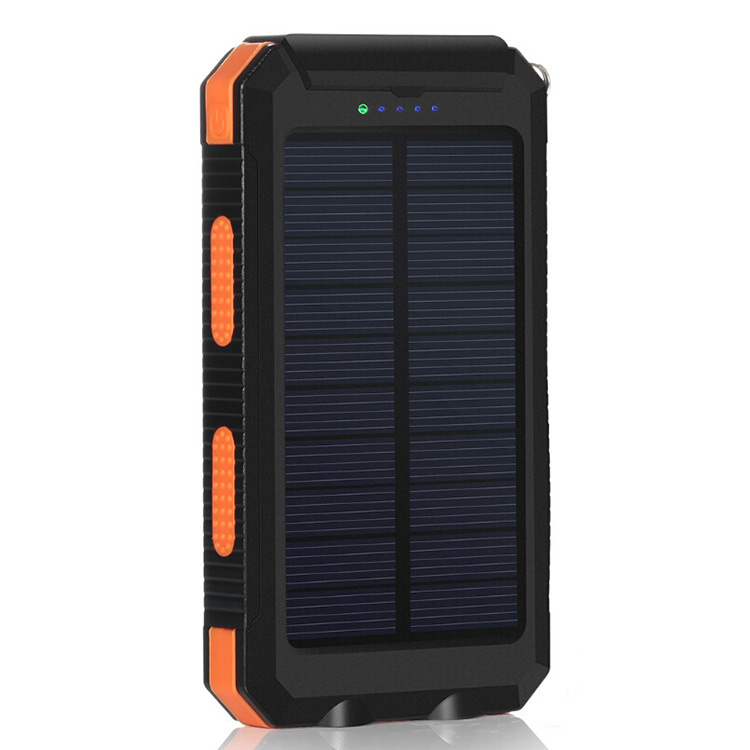 20000mAh Dual USB Solar Power Bank with Compass