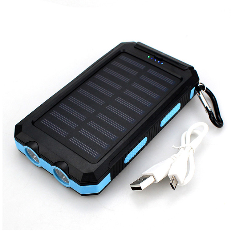 20000mAh Dual USB Solar Power Bank with Compass